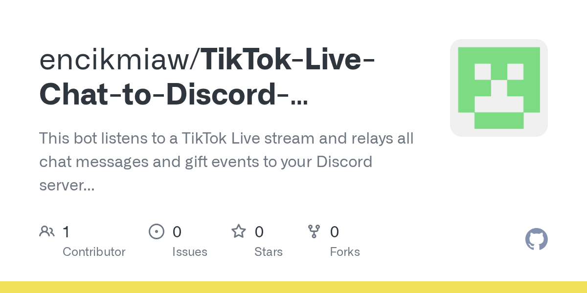 TikTok Live Chat to Discord Webhook